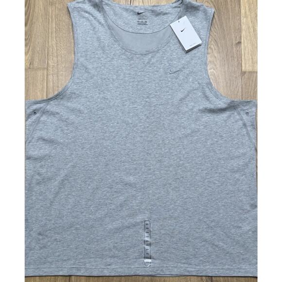 Nike Primary Versatile Tank Top Mens Size XXL Dri-Fit Gray Training NEW - Picture 5 of 15